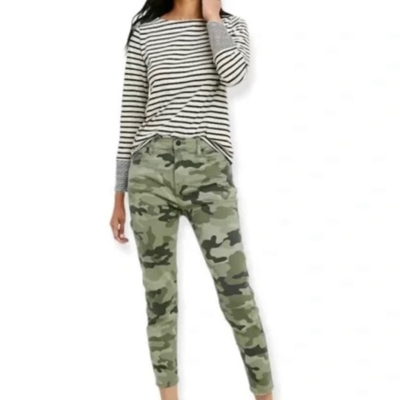 Nili Lotan for Target camouflage crop/ankle jeans size 2 - Picture 1 of 6